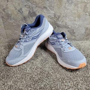 Saucony Cohesion 13 Women's Running Shoes Size 10 Grey Salmon